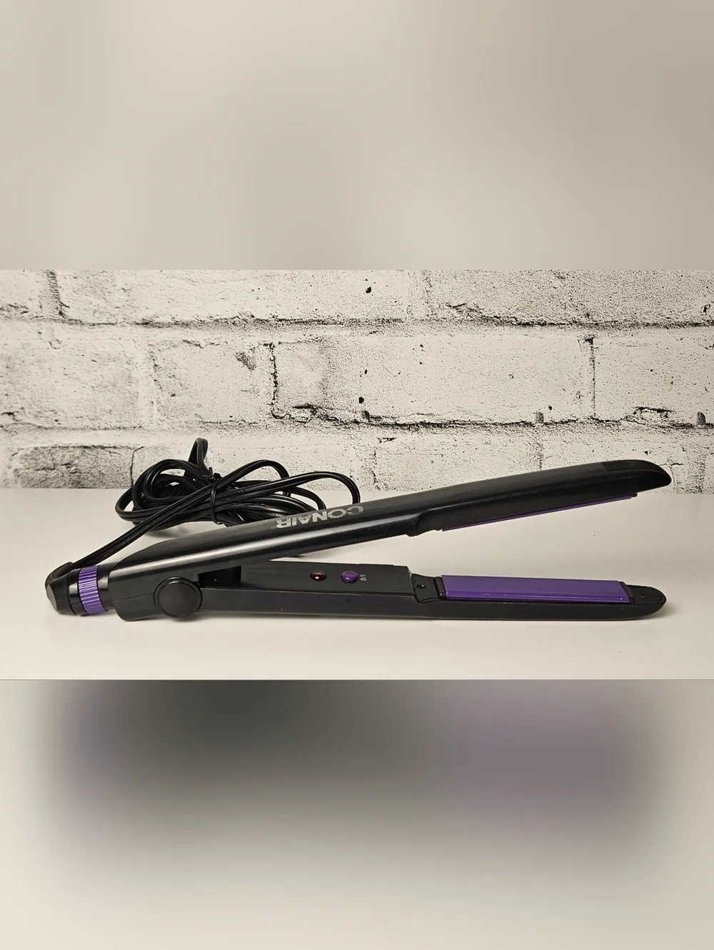 Conair Ceramic Flat Iron Hair Straightener Adjustable Heat Purple Plates - Picture 5 of 8